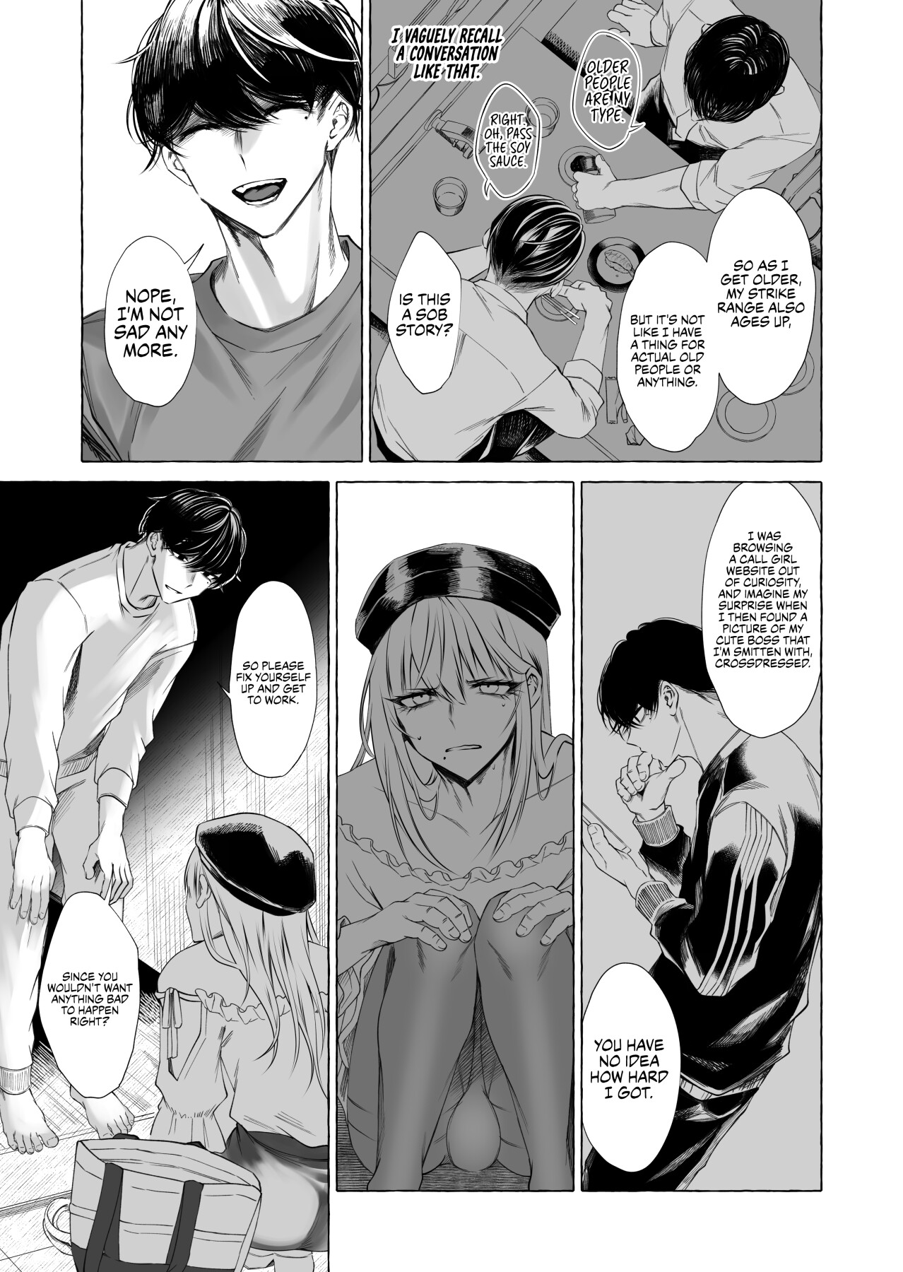 Hentai Manga Comic-My Boss is a Cross-dressing Call Girl.-Read-10